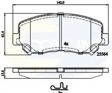 Тормозные колодки дисковые COMLINE CBP32252