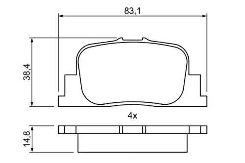 Тормозные колодки дисковые BOSCH 0 986 495 389
