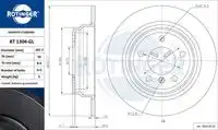 Тормозной диск ROTINGER RT 1304-GL полный ,