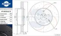 Тормозной диск ROTINGER RT 20723-GL T5