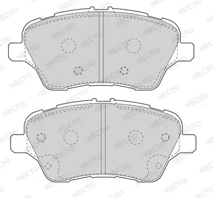 Тормозные колодки дисковые NECTO FD7608A