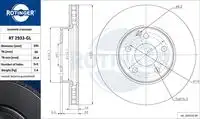 Тормозной диск ROTINGER RT 2933-GL