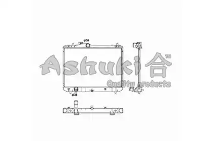 Радиатор системы охлаждения двигателя ASHUKI K452-08