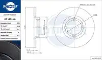 Тормозной диск ROTINGER RT 1302-GL полный ,