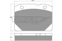 Тормозные колодки дисковые передняя ось TOMEX TX 10-31