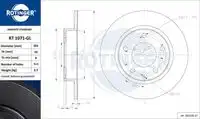 Тормозной диск ROTINGER RT 1071-GL полный ,