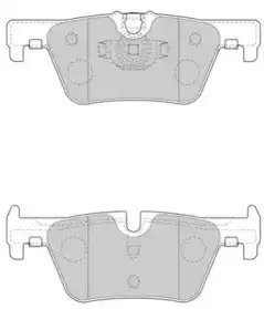 Тормозные колодки дисковые NECTO FD7619A