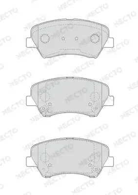 Тормозные колодки дисковые NECTO FD7609A