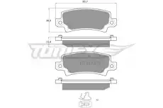 Тормозные колодки дисковые TOMEX TX 13-75
