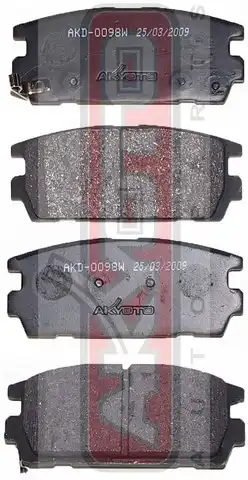 Тормозные колодки дисковые ASVA AKD-0098
