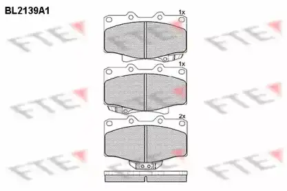 Тормозные колодки дисковые FTE BL2139A1