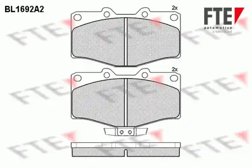 Тормозные колодки дисковые FTE BL1692A2