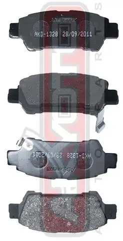 Тормозные колодки дисковые ASVA AKD-1328