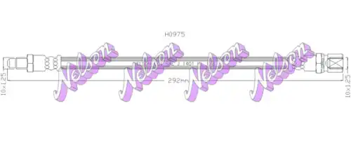 ШЛАНГ ТОРМОЗНОЙ H0975 NELSON