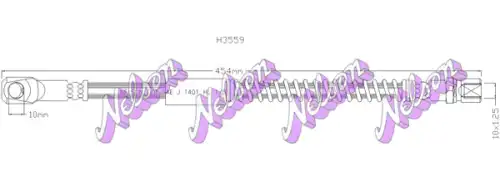 ШЛАНГ ТОРМОЗНОЙ H3559 NELSON