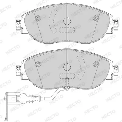 Тормозные колодки дисковые NECTO FD7557A