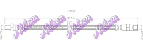 ШЛАНГ ТОРМОЗНОЙ H3432 NELSON