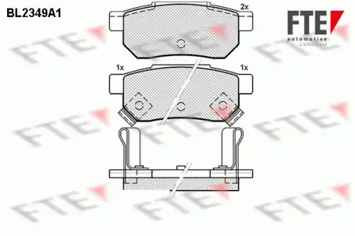 Тормозные колодки дисковые FTE BL2349A1