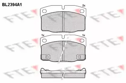 Тормозные колодки дисковые FTE BL2394A1