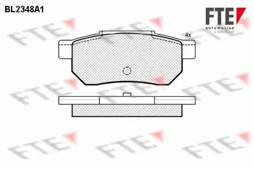 Тормозные колодки дисковые FTE BL2348A1