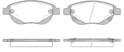 Тормозные колодки дисковые WOKING P9413.02