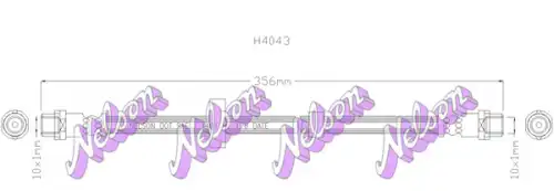 ШЛАНГ ТОРМОЗНОЙ H4043 NELSON
