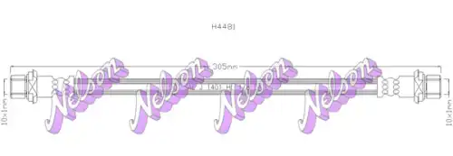 ШЛАНГ ТОРМОЗНОЙ H4481 NELSON