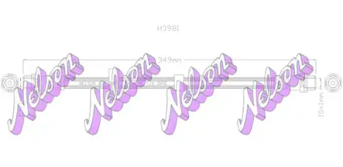ШЛАНГ ТОРМОЗНОЙ H3981 NELSON