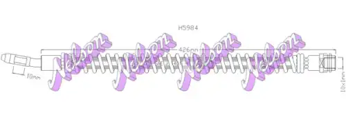 ШЛАНГ ТОРМОЗНОЙ H5984 NELSON