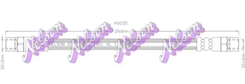 ШЛАНГ ТОРМОЗНОЙ H1035 NELSON