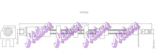 ШЛАНГ ТОРМОЗНОЙ H4526 NELSON