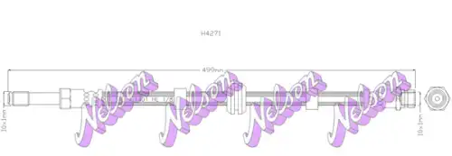 ШЛАНГ ТОРМОЗНОЙ H4271 NELSON