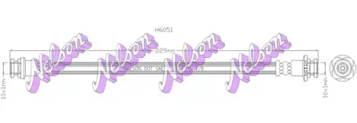ШЛАНГ ТОРМОЗНОЙ H6051 NELSON
