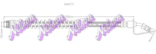 ШЛАНГ ТОРМОЗНОЙ H4477 NELSON