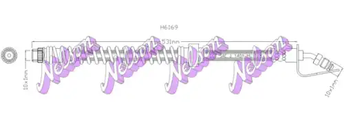 ШЛАНГ ТОРМОЗНОЙ H6169 NELSON