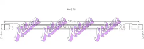 ШЛАНГ ТОРМОЗНОЙ H4870 NELSON