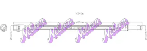 ШЛАНГ ТОРМОЗНОЙ H5406 NELSON
