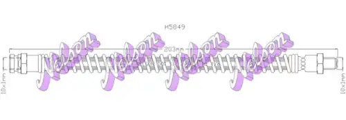 ШЛАНГ ТОРМОЗНОЙ H5849 NELSON