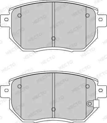 Тормозные колодки дисковые NECTO FD7184A