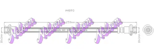 ШЛАНГ ТОРМОЗНОЙ H4893 NELSON