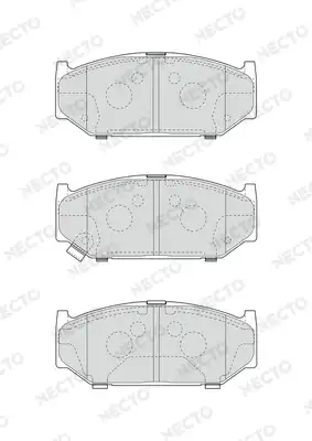 Тормозные колодки дисковые NECTO FD7648A