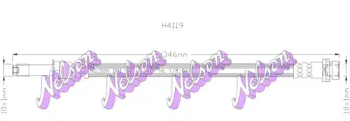 ШЛАНГ ТОРМОЗНОЙ H4119 NELSON