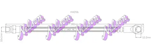 ШЛАНГ ТОРМОЗНОЙ H4206 NELSON