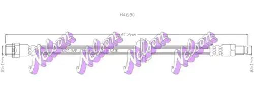 ШЛАНГ ТОРМОЗНОЙ H4690 NELSON
