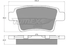 Тормозные колодки дисковые TOMEX TX 14-82