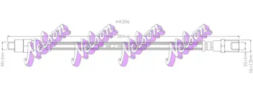 ШЛАНГ ТОРМОЗНОЙ H4356 NELSON