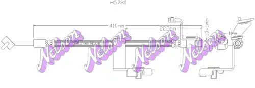 ШЛАНГ ТОРМОЗНОЙ H5780 NELSON
