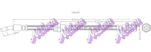 ШЛАНГ ТОРМОЗНОЙ H6600 NELSON