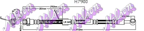 ШЛАНГ ТОРМОЗНОЙ H7900 NELSON