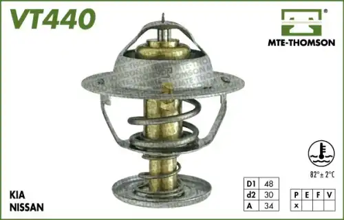 Термостат системы охлаждения MTE-THOMSON VT440.82